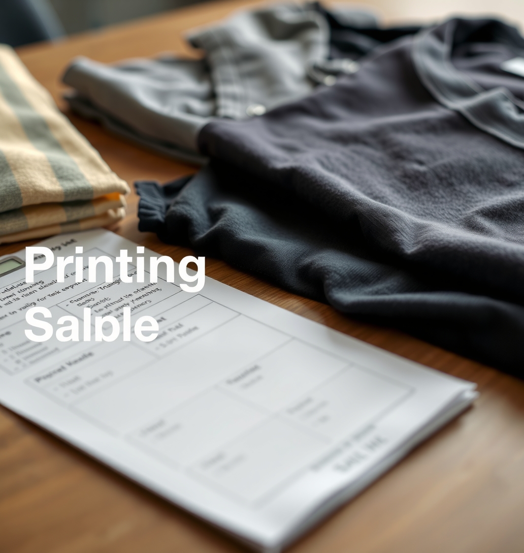 Preparation visual for Tshirt Printing Samples Guide