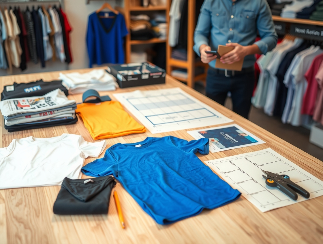 Preparation visual for Tshirt Printing Shop London Guide