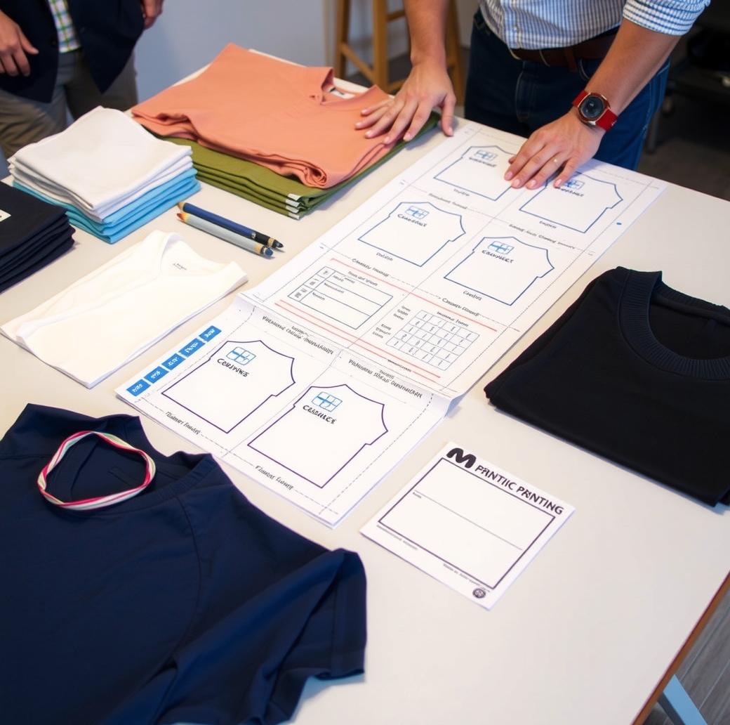 Preparation visual for Tshirt Printing Ventura County Guide