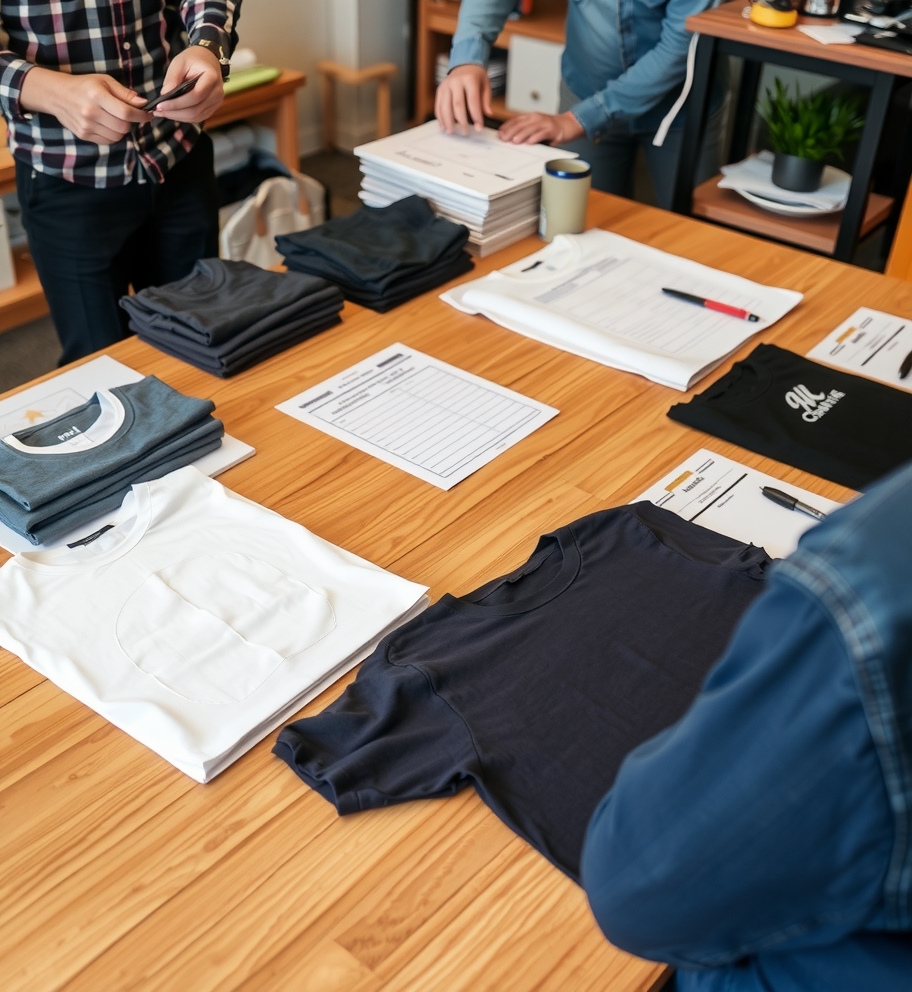 Preparation visual for Tshirt Printing Visalia Guide