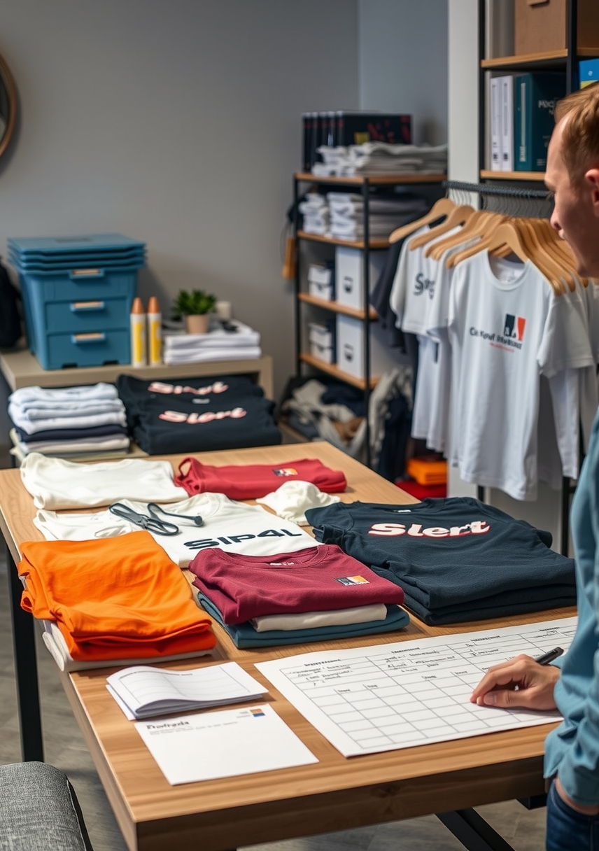 Preparation visual for Tshirt Printing Vtuber Guide