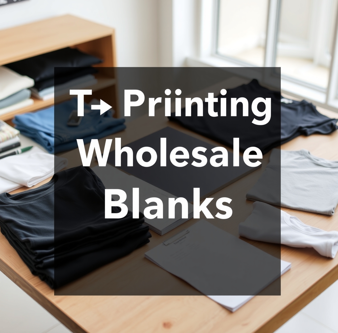 Preparation visual for Tshirt Printing Wholesale Blanks Guide