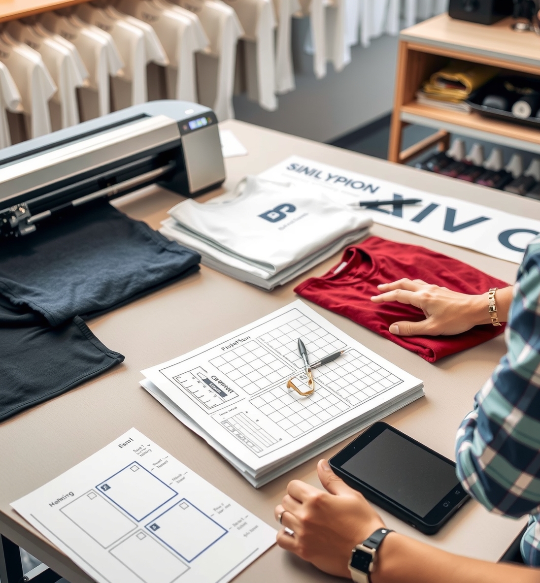 Preparation visual for Tshirt Printing with Espon 2800 Guide