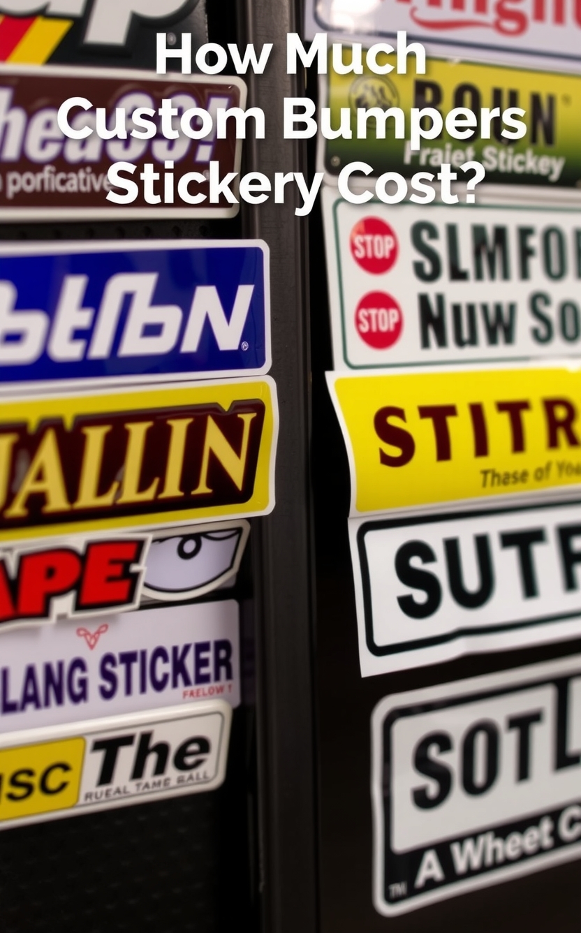How Much Do Custom Bumper Stickers Typically Cost?