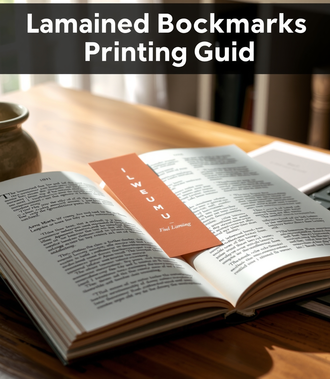 Preparation visual for Laminated Bookmarks Printing Guide