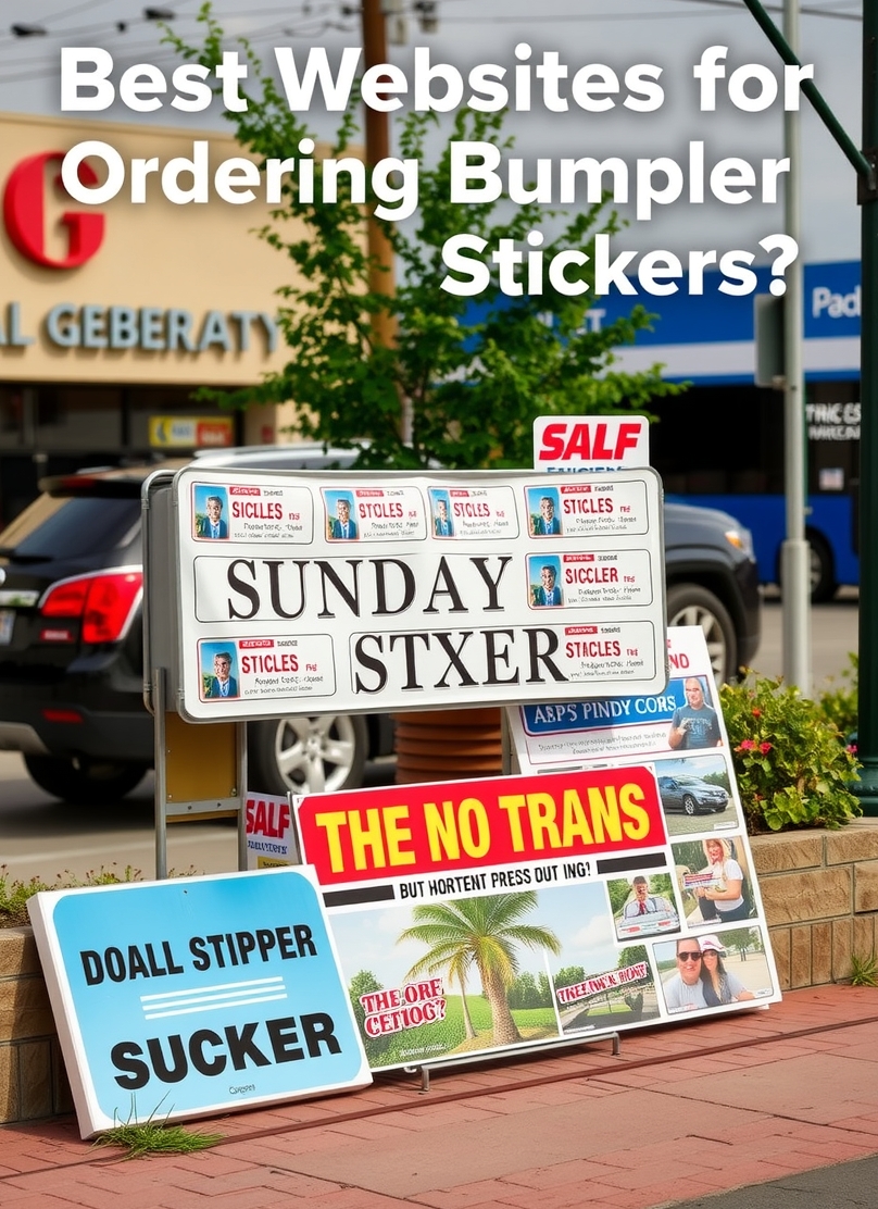 Checklist for Best Websites for Ordering Personalized Bumper Stickers?