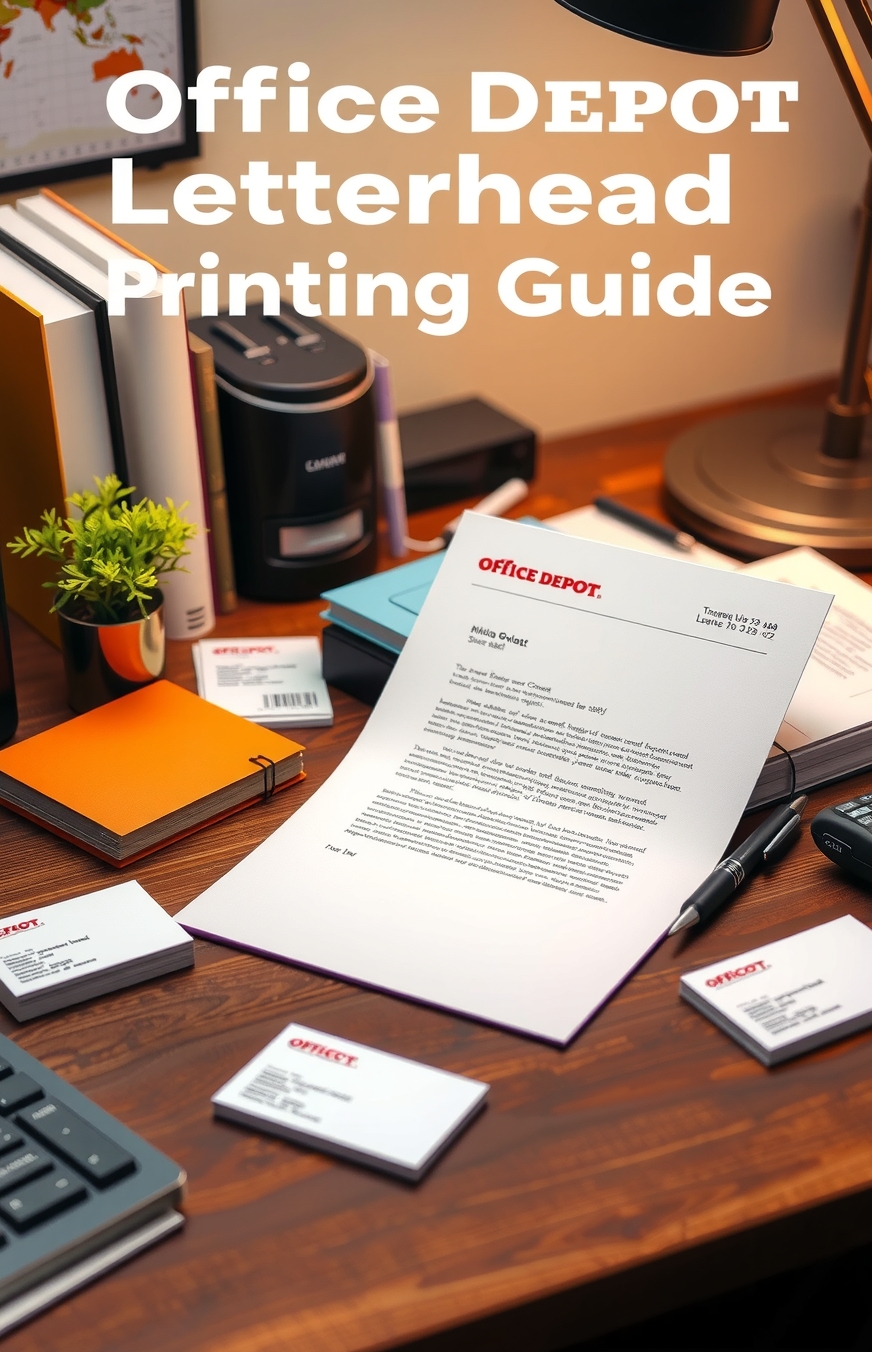 Preparation visual for Office Depot Letterhead Printing Guide