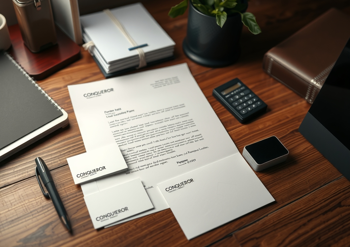 Preparation visual for Letterhead Printing on Conqueror Paper