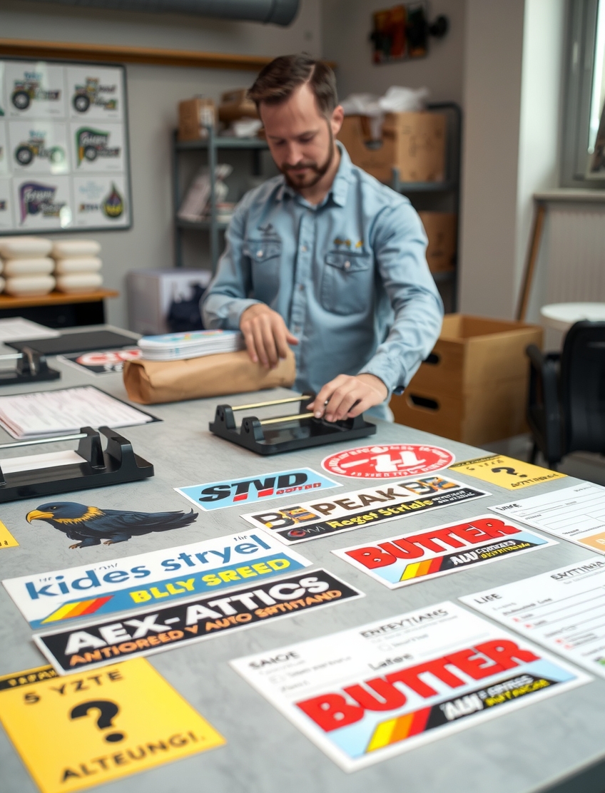 Quality check visual for How to Design Durable Bumper Stickers for Outdoor Use?