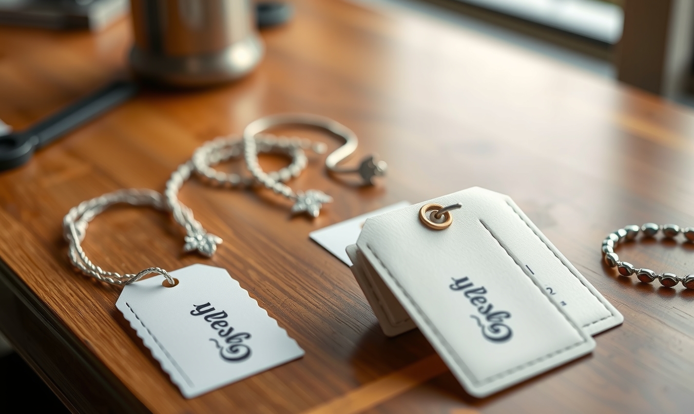 Preparation visual for Jewelry Hang Tag Printing Guide