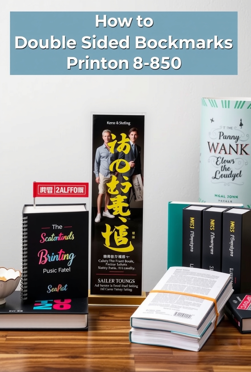 Preparation visual for How to Make Double Sided Bookmarks Printing on 8550