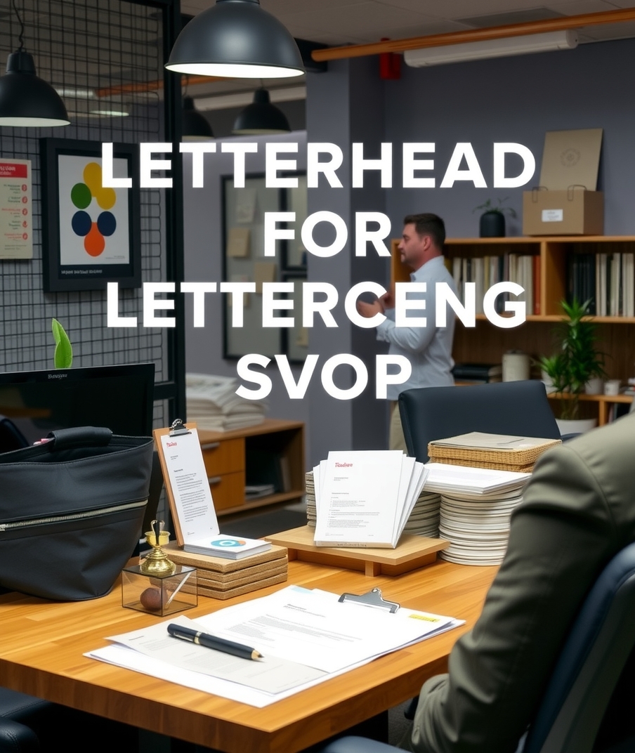 Letterhead for Printing Shop Guide