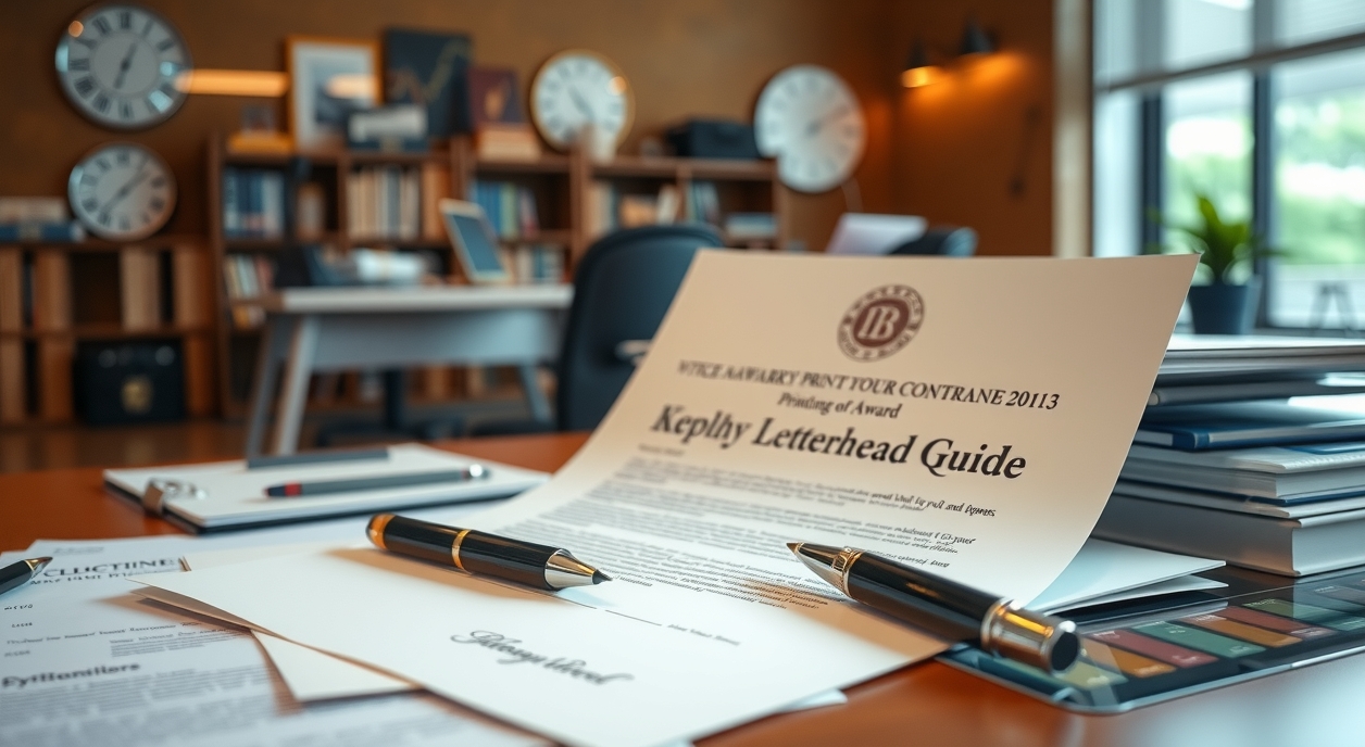 Evaluating the best Notice of Award Printing of Letterhead Guide environment