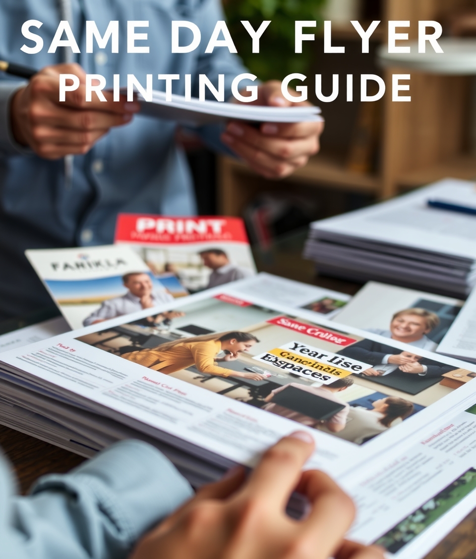 Evaluating the best Same Day Flyer Printing Guide environment