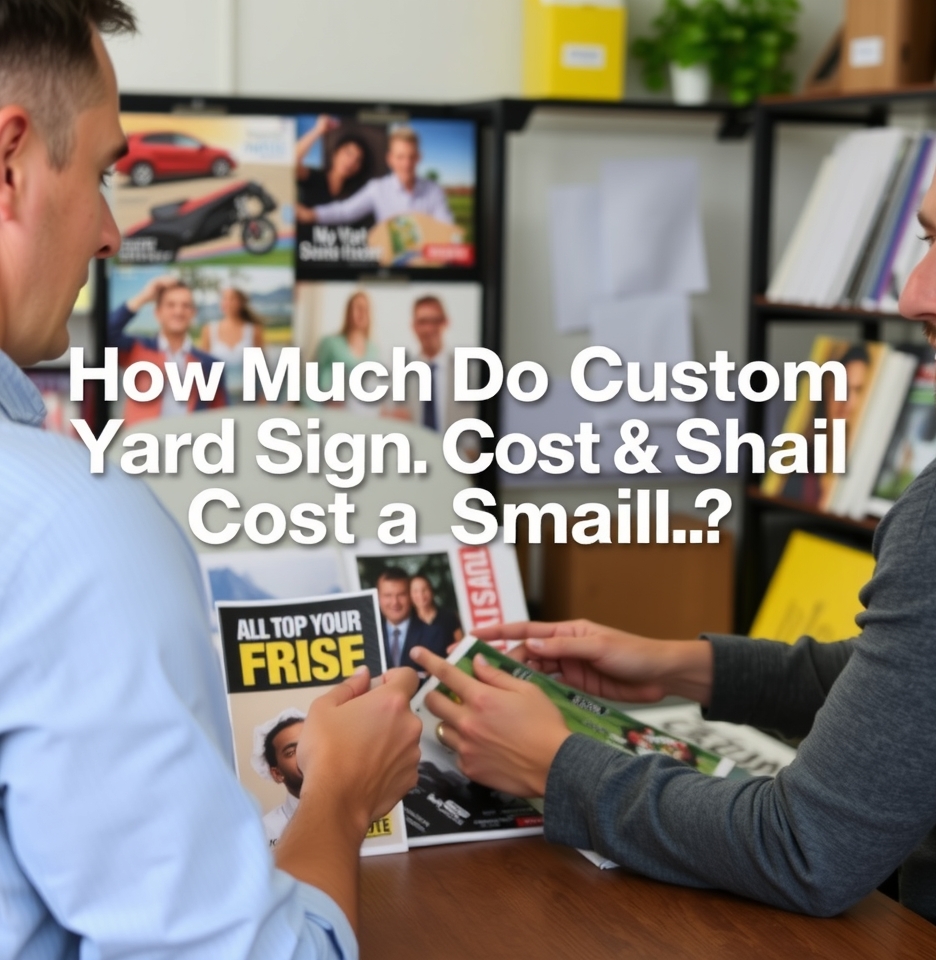 Evaluating the best How Much Do Custom Yard Signs Cost for a Small Business environment