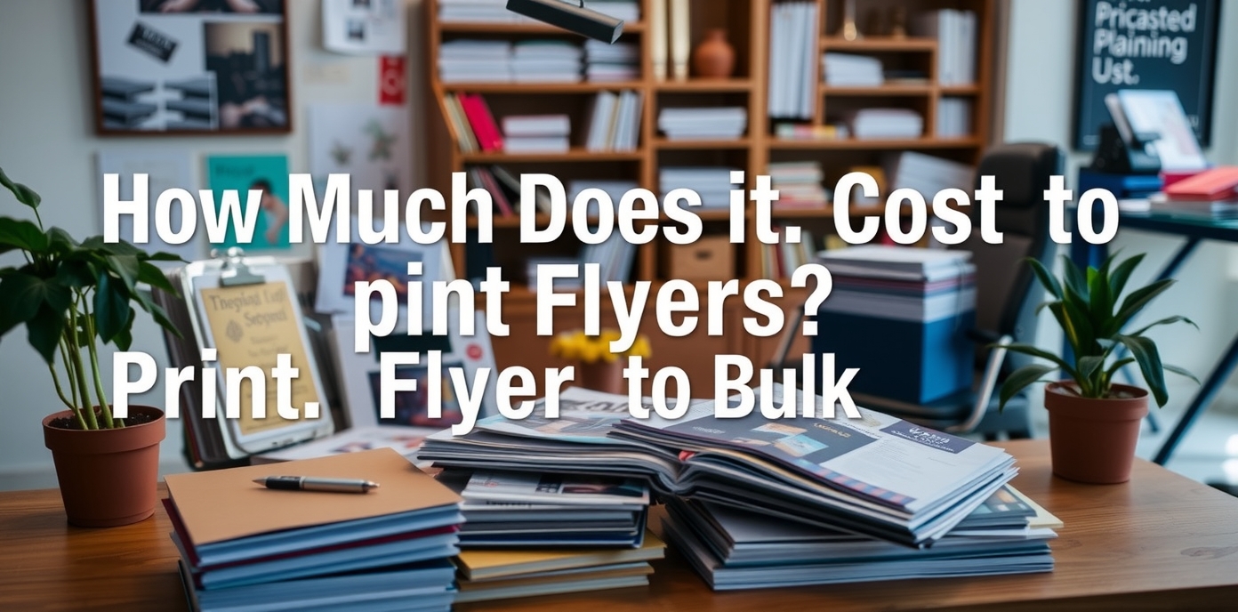 Evaluating the best How Much Does It Cost to Print Flyers in Bulk environment