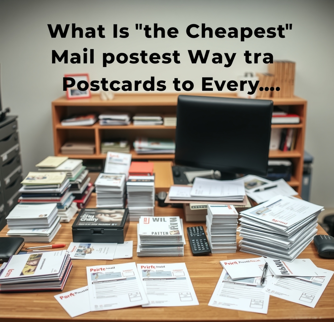 What Is the Cheapest Way to Mail Postcards to Every Home in a Neighborhood