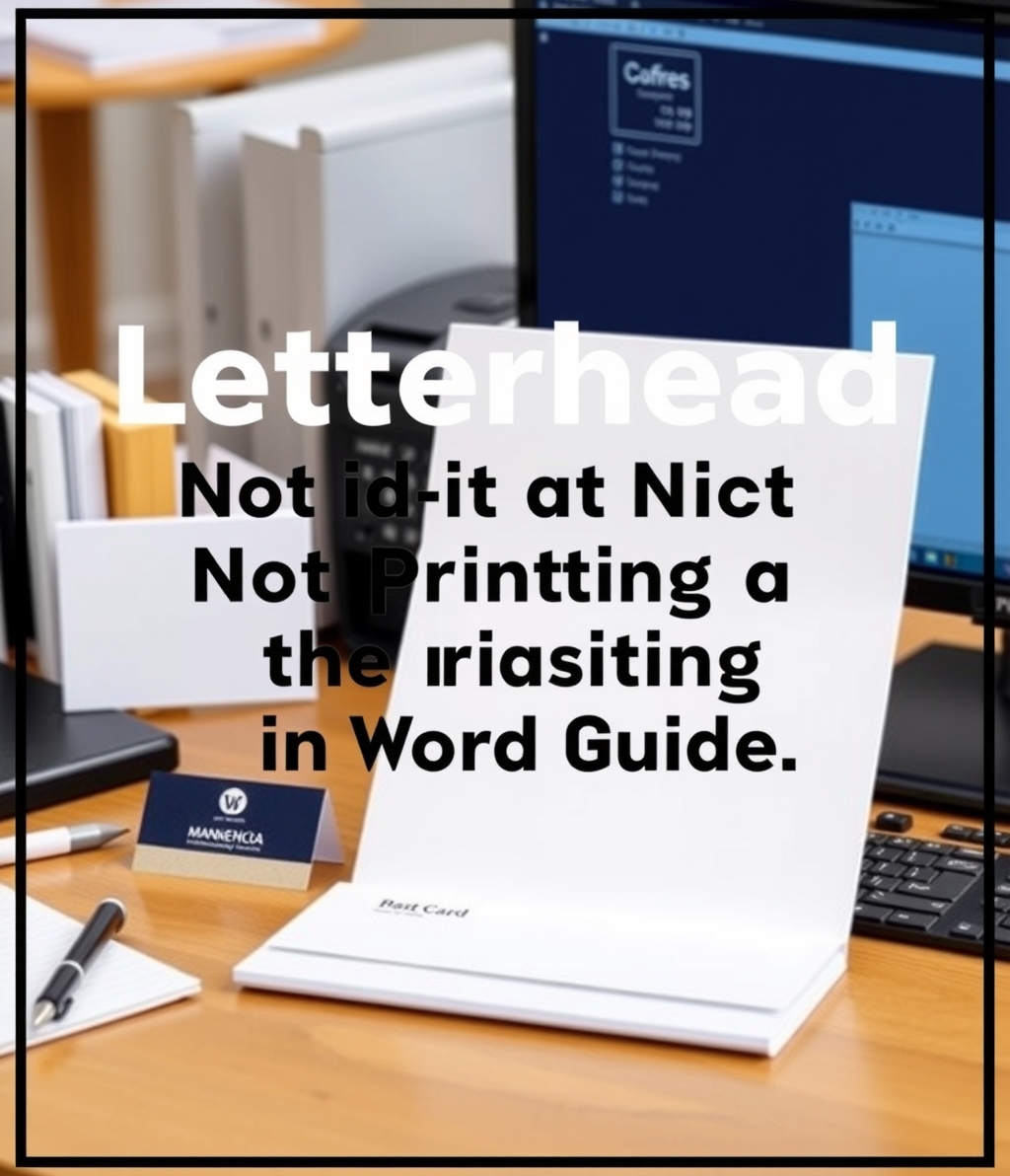 Checklist for Letterhead Not Printing in Word Guide