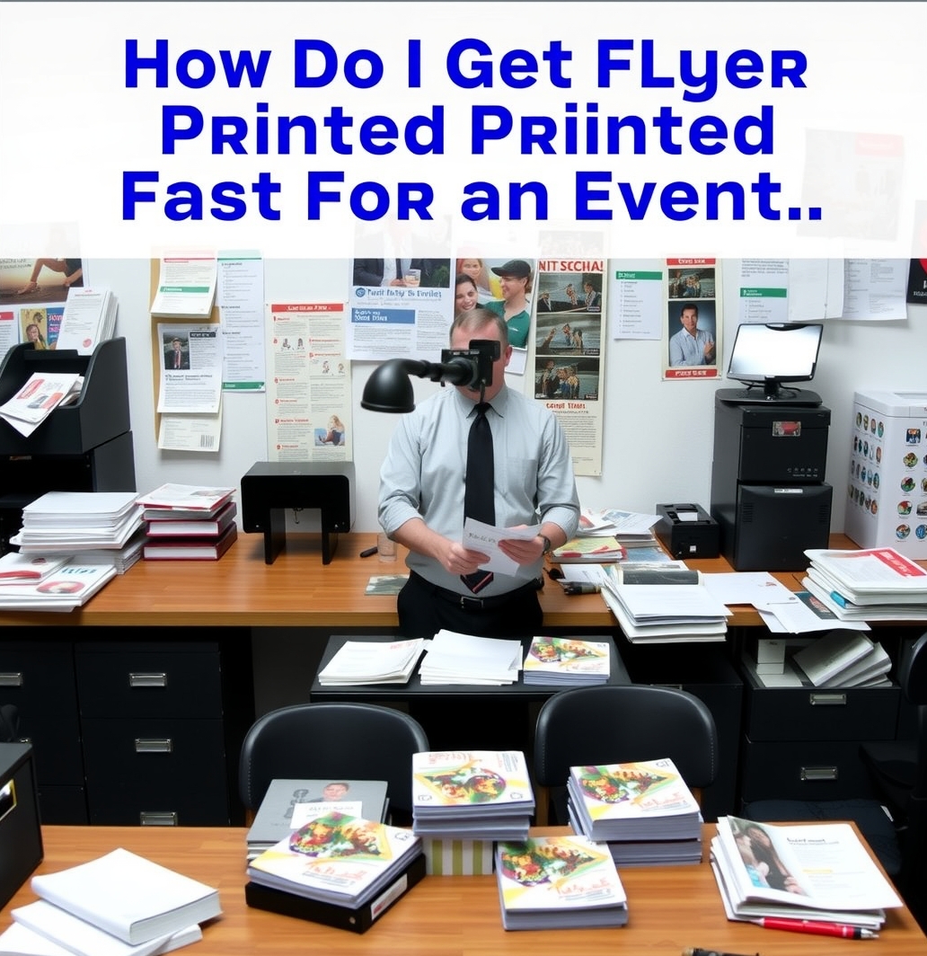 Checklist for How Do I Get Flyers Printed Fast for an Event Tomorrow