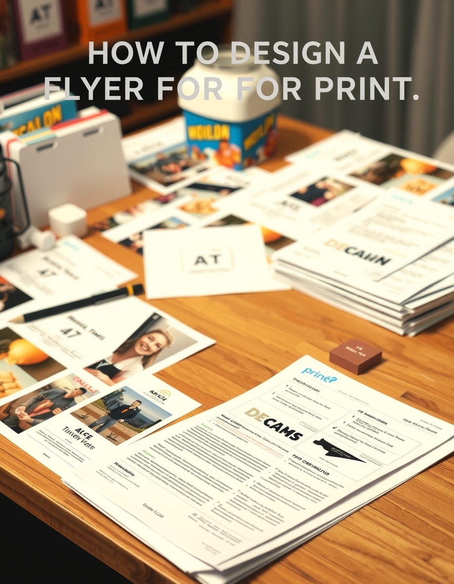 Preparation visual for How to Design a Flyer for Print