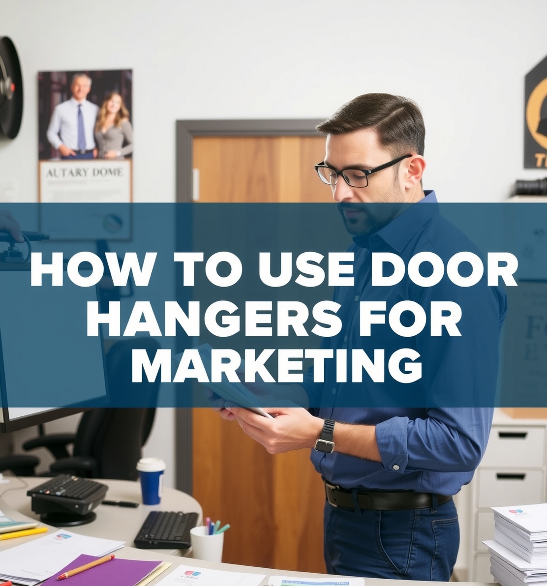 Preparation visual for How to Use Door Hangers for Marketing