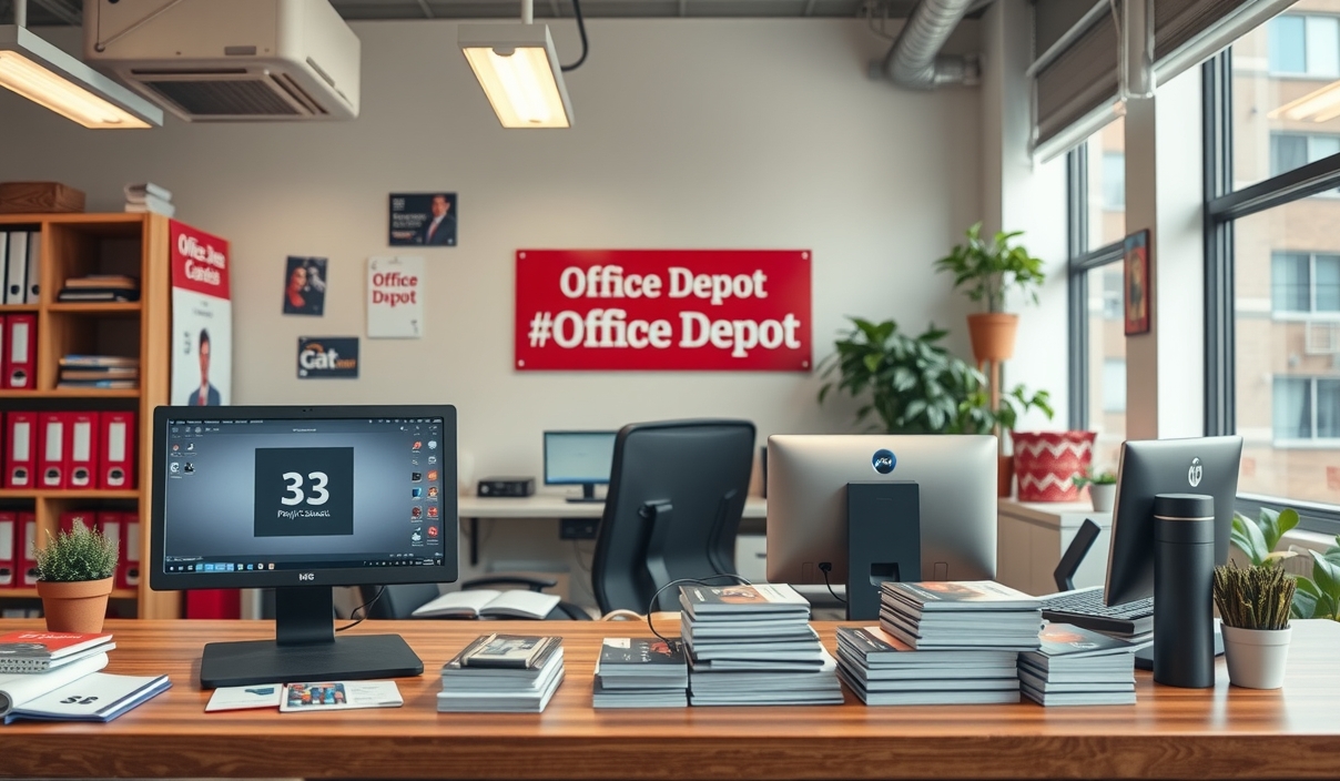 Preparation visual for Online Printing vs Office Depot for Business Cards