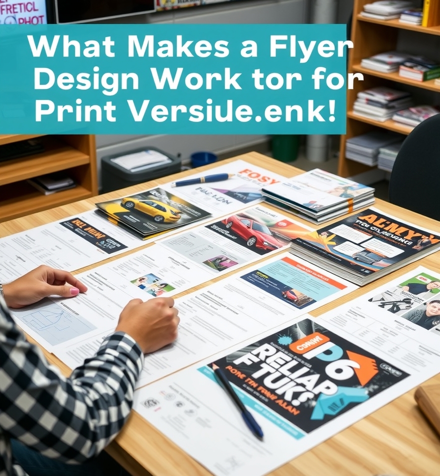 Preparation visual for What Makes a Flyer Design Work for Print Versus Digital