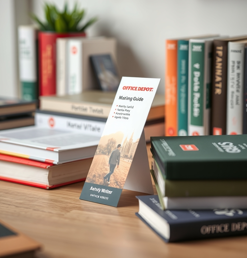 Checklist for Office Depot Printing Bookmarks Guide