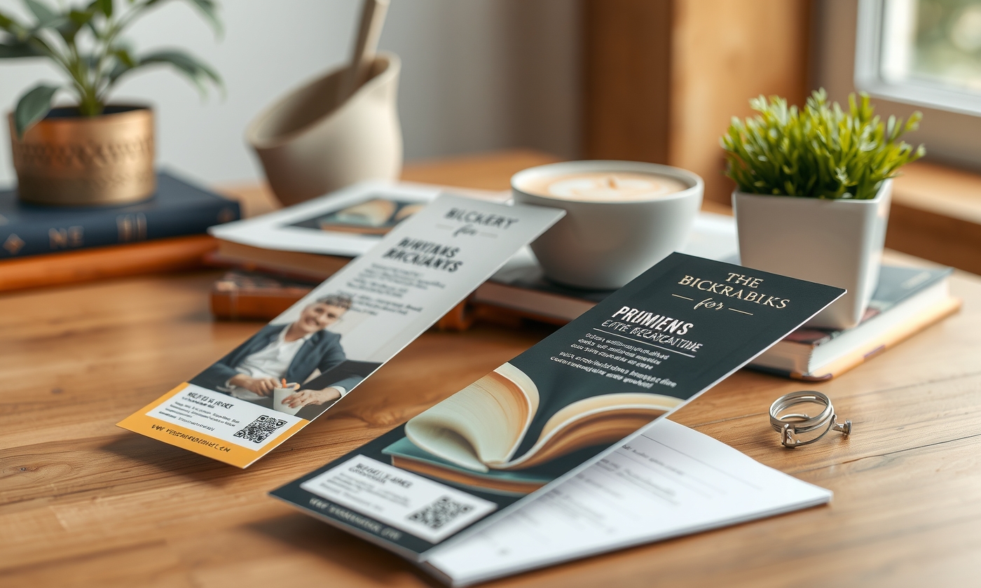 Preparation visual for Printing Bookmarks for Sale Guide