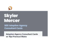 Skyline Band Modern Adoption Agency Consultant 2x2 Square