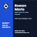 Metro Valuation Navy Auto Detailer 2x2 Square