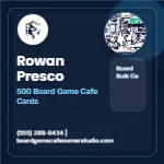 Blueprint Grid Authority Board Game Cafe Owner 2x2 Square