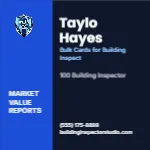 Metro Valuation Navy Building Inspector 2x2 Square