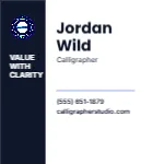 Equity Column Minimal Calligrapher 2x2 Square