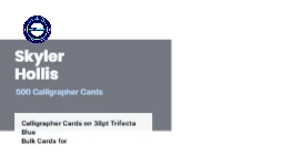 Skyline Band Modern Calligrapher 2x2 Square