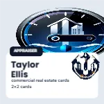 Cornerstone Photo Chip Commercial Real Estate Agent 2x2 Square