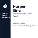 Equity Column Minimal Commercial Real Estate Agent 2x2 Square