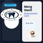 Editorial Slate Portrait Dentist 2x2 Square