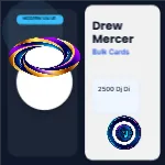 Editorial Slate Portrait Dj Disc Jockey 2x2 Square