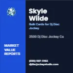 Metro Valuation Navy Dj Disc Jockey 2x2 Square