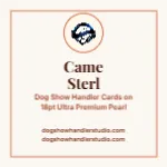 Ivory Crest Luxury Dog Show Handler 2x2 Square