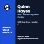 Metro Valuation Navy Dog Show Handler 2x2 Square