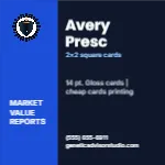 Metro Valuation Navy Genetic Counselor 2x2 Square