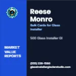 Metro Valuation Navy Glass Installer Glazier 2x2 Square