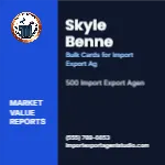 Metro Valuation Navy Import Export Agent 2x2 Square