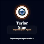 Monogram Summit Black Import Export Agent 2x2 Square