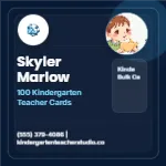 Blueprint Grid Authority Kindergarten Teacher 2x2 Square