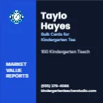 Metro Valuation Navy Kindergarten Teacher 2x2 Square