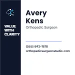 Equity Column Minimal Orthopedic Surgeon 2x2 Square