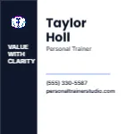 Equity Column Minimal Personal Trainer 2x2 Square